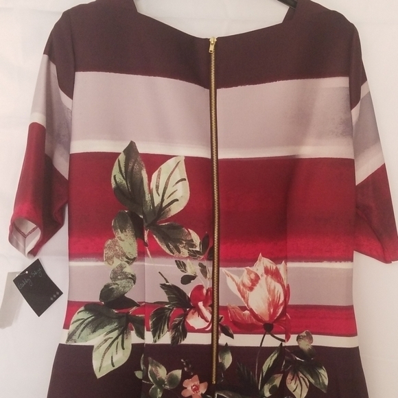 𝅺Gaby Skye Women's Scuba Floral Dress - Picture 9 of 15